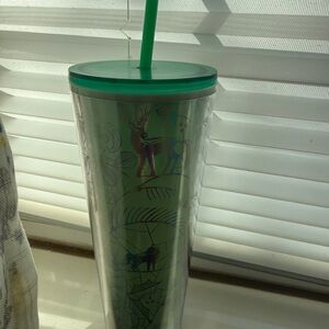 Starbucks Holiday Green Tumbler with Straw